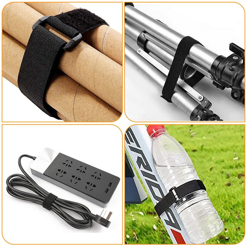 OljezziYa 20Ft x 1" Adjustable Cable Straps with 30 Buckles,