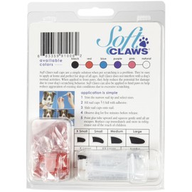 Soft Claws Canine Dog and Cat Nail Caps Take Home Kit, Medium, Red