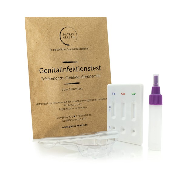 Patris Health - (3-in-1) genital infection test trichomonads, candida, gardnerella - for self-test