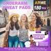 Arme 180 Pcs Armpit Sweat Pads, Underarm Sweat Pads for