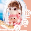 Transparent Doll Bag Protective Case with Small Soft Ball, 17