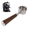 51mm Bottomless Portafilter 3 Ear Stainless Steel Wood Handle Detachable