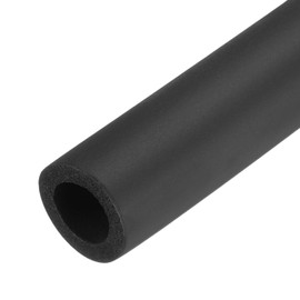 sourcing map 2pcs Pipe Insulation Foam Tube Lagging Insulation Pipe 17.5mm ID 26mm OD 20" Heat Preservation for Handle Grip Support,Black