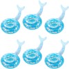 6 Pack Inflatable Mermaid Drink Holder, LIYDE Drink Floaties Floating