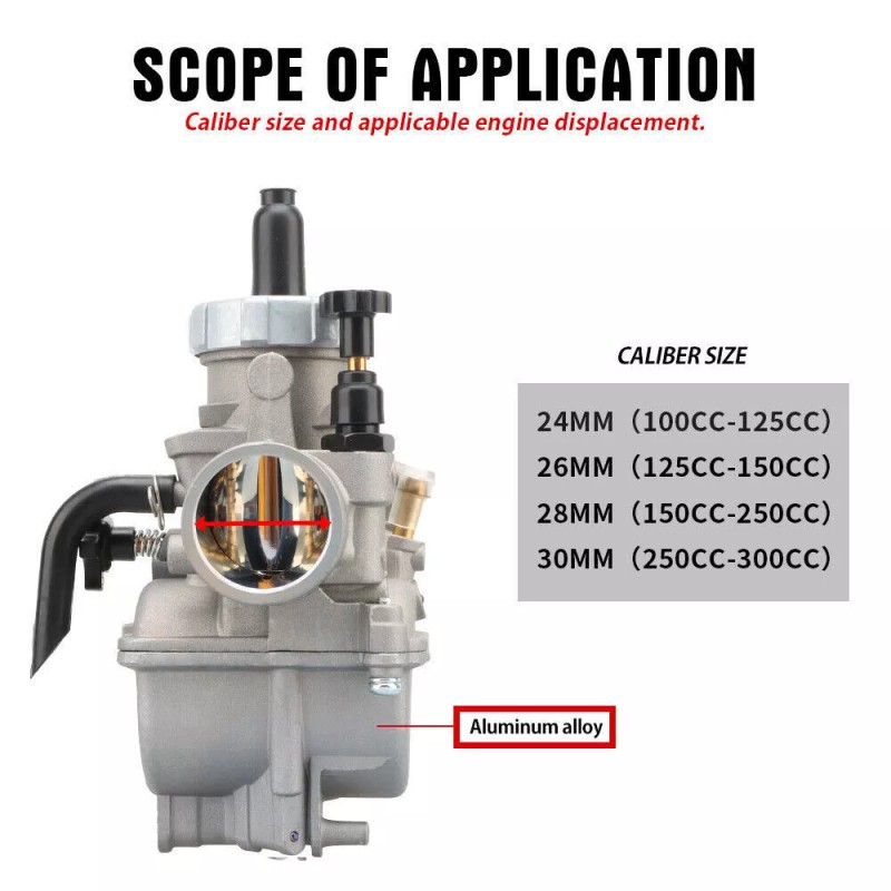 NIBBI PE24mm Carburetor For Husqvarna KTM KYMCO SYM Dirt Pit