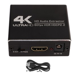 HD Multimedia Interface Splitter 5.1 Channel HD Sound Signal Converter HD Multimedia Interface Sound Extractor