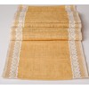 GeetuBerry Burlap Lace Hessian Table Runner Rustic Country Wedding, Farmhouse,