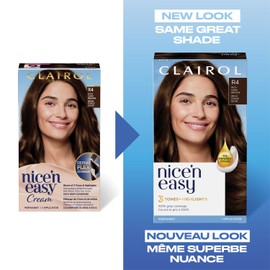 Clairol Nice'n Easy Permanent Hair Dye, R4 Rich Dark Brown Hair Color, 1 Count
