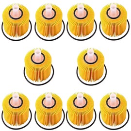 10 Pcs Oil Filter 04152-YZZA3 with Oil Drain Gasket Compatible with Toyota Lexus GS300 GS350 GS450h GX460 IS250 IS350