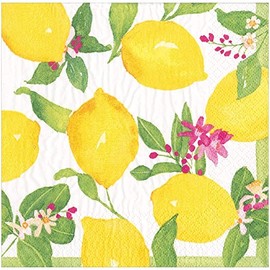 Caspari Limoncello Dinner Napkins - 20 Per Package