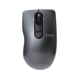 Elecom M-FBG3DBBK Wireless Mouse (Receiver Included) Small Small 3 Button Tilt Wheel Micro Grast Switch Bit Black