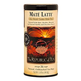 The Republic of Tea Mate Latte Herbal Tea, 36 Tea Bag Tin