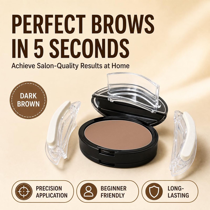 Eyebrow Stamp, Eyebrows in 5 Seconds, Achieve perfect results easily