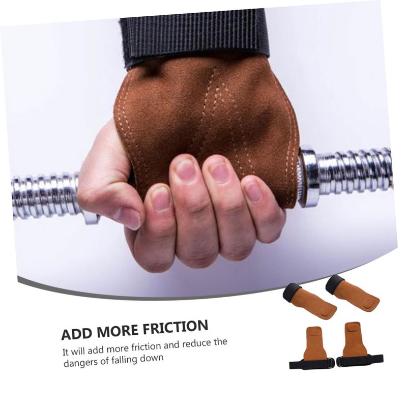 KOMBIUDA 1pair Sports Wristband Pull-up Gloves Protective Weightlifting for Enhanced