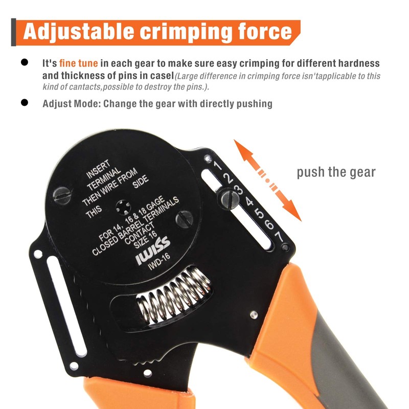 iCrimp Closed Barrel Crimper 4 Way Indent,8 Impression Type Deutsch