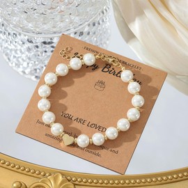 SKIRIFLA Birthday Gifts for Women Unique, Best Friend Birthday Gifts Ideas Bracelet, Birthday Gifts for Her 30th 40th 50th 60th, Happy Birthday Bracelet for Friend Mother Sister Grandma - A