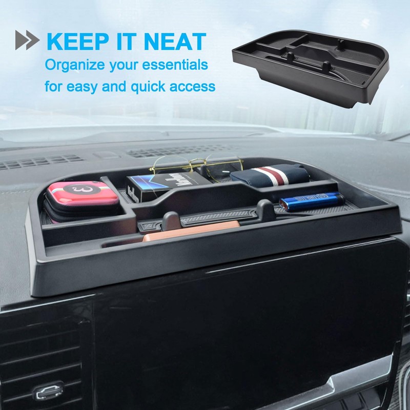 EDBETOS Center Console Dashboard Organizer Compatible with 2022-2024 2025 Chevy