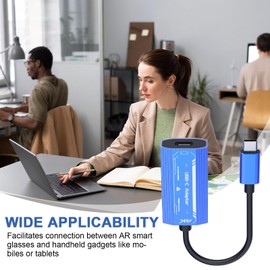 AR Glasses Adapter | USB C Docking Station,Portable 100W Charger, Support 4K@60Hz, Plug and Play Adapter for Playing Game Watching Movie