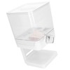 Cereal Dispenser 17.5oz Capacity Single Grid Grain Dispenser Transparent Plastic