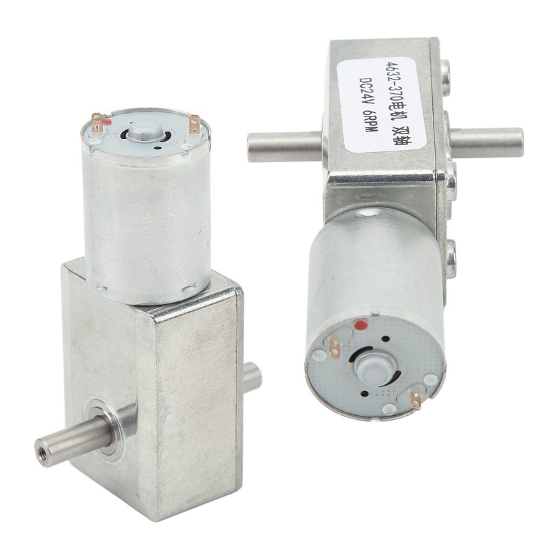 DC24V Double Shaft Worm Gear Motor 4632‑370 High Accuracy Speed