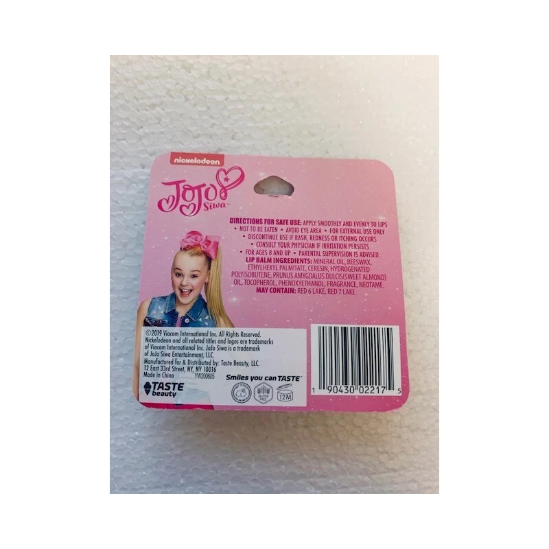 Taste Beauty JoJo Siwa Flavored Lip Balm ~ Cupcake or