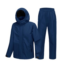 SWISSWELL Golf Rain Gear Suit for Men Waterproof Lightweight Windbreaker Rain Jacket and Pants Breathable for Golf Ourdoors Navy XXXL