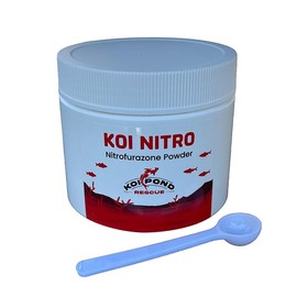 KOI Nitro (50 Grams) Nitrofurazone Powder, Effective Fish Treatment for Bacterial Infections in Koi and Ornamental Fish