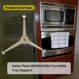 WB06X10584 Microwave Turntable Tray Support, Fit for GE Microwaves, Grey