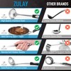 Zulay (12 inch) Stainless Steel Soup Ladle - Durable Rust