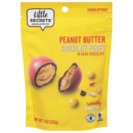 Little Secrets LLC Dark Chocolate Peanut Butter Candy 5 oz (Pack Of 8)