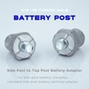 1 Pair, 3/8"-16 Thread Male Battery Post, Lead Made, Side