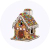 24 x 40mm Round 'Gingerbread House' Stickers (SK00045374)
