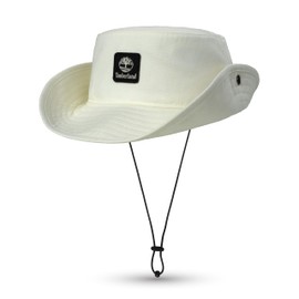 Timberland Floppy White Bucket Hat for Men, Large/XLarge, Packable Wide Brim Sun Hat with Adjustable Chin Cord, Lightweight and Breathable for Outdoor Activities and Sun Protection