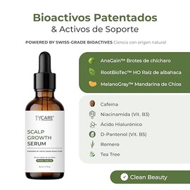 Suero Capilar Scalp Growth Serum – Apariencia de Mayor Densidad y Cabello Más Fuerte | Con AnaGain™, RootBioTec™ HO, MelanoGray™, Cafeína, Niacinamida