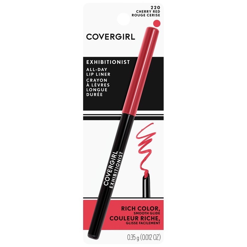 COVERGIRL - Exhibitionist All-Day Lip Liner, Retractable Tip, Easy application,