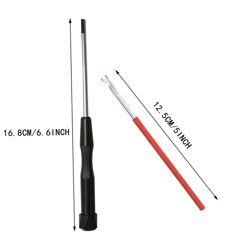 Jiayouy Woodwind Instrument Repair Tool Kit Spring Hook Double Headed
