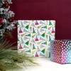 LaRibbons Foil Christmas Wrapping Paper Rolls with Gridlines, Christmas Tree