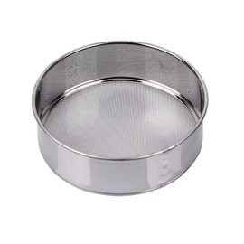 Flour Sifter, Fine Mesh Sifter, Flour Sieve Stainless Steel Round Sifters for Baking Straining Powdering 40 Mesh 15cm 5.91"