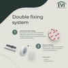 EVI Herrajes | Wall Door Stop | 1,37x0,7" | Stainless