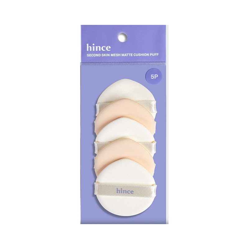 hince Second Skin Glow / Matte Cushion Puff 5P (2