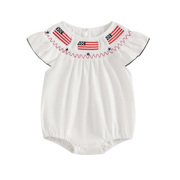 xkwyshop Newborn Baby Girl 4th of July Outfit American Flag
