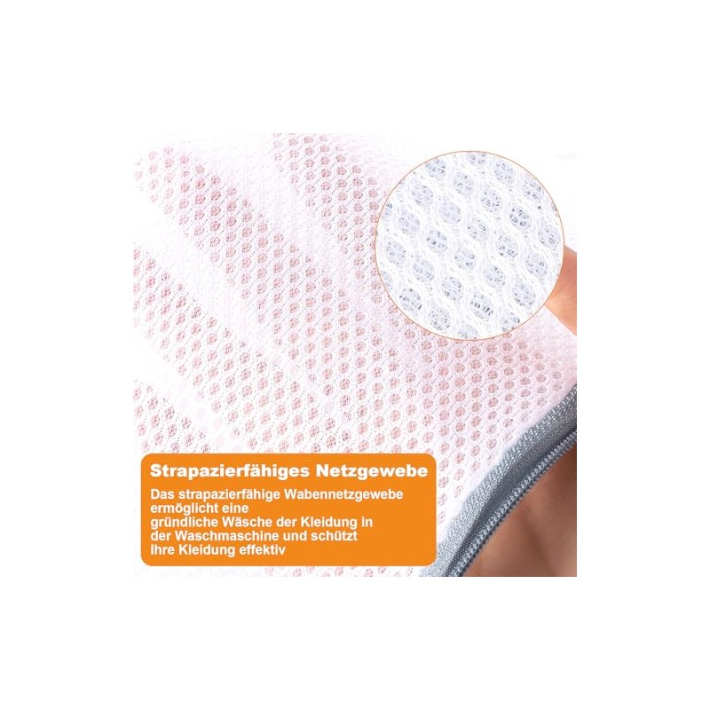 Dntorx 3-Pack Bra Laundry Bags with Hidden Zip - 18