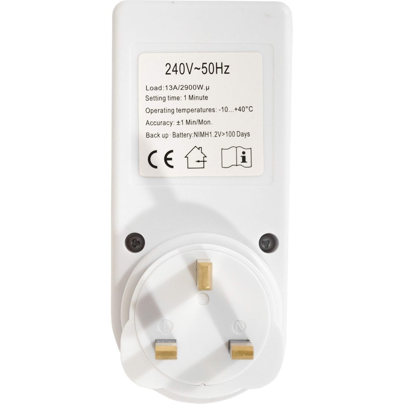 Eagle Digital Energy Saving Plug in 230V 13A 7 Day