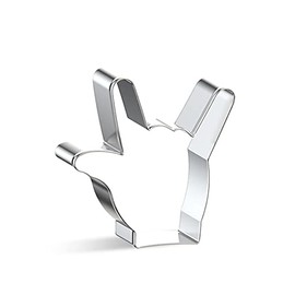 WJSYSHOP I Love You Love Hand Sign Gesture Shape Cookie Cutter