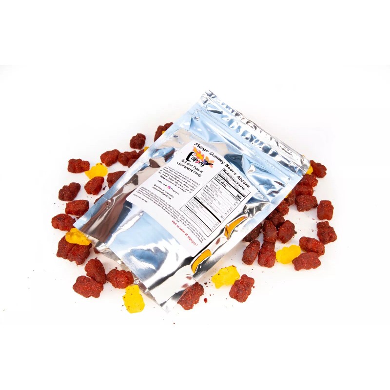 Espicy Spicy Chili Covered Mango Gummy Bears 7oz - Spicy
