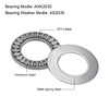 sourcing map AXK2035 Thrust Needle Roller Bearings with Washers 20mm