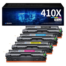 410X Toner Cartridge Replacement for HP 410A 410X CF410X CF411X CF412X CF413X Works with Color Pro MFP M477fdw M477fdn M477fnw Pro M452dn M452nw M452dw Series | CF410AQ