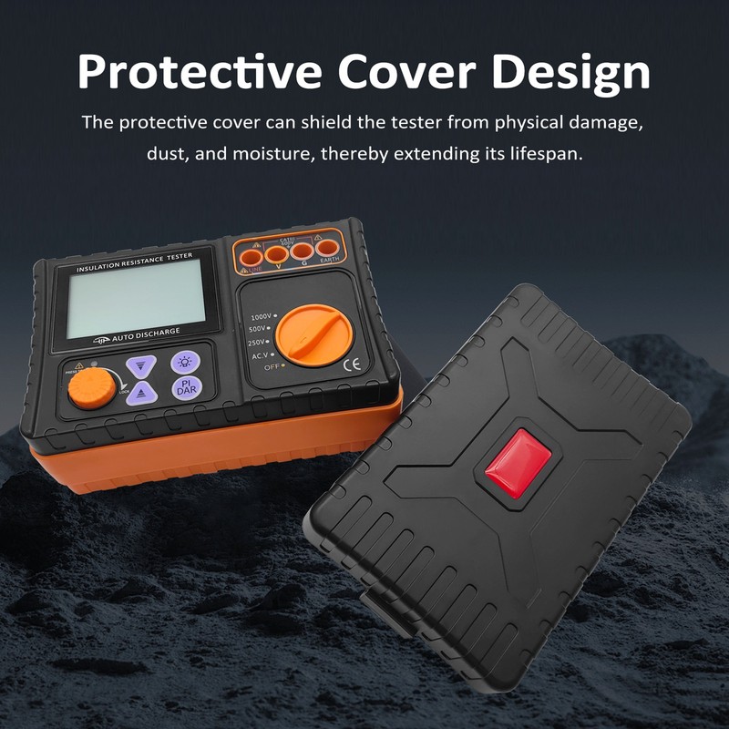 Insulation Resistance Tester 250V/500V/1000V High Definition LCD Display Resistance Meter