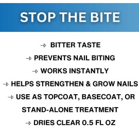 Onyx Professional Stop The Bite Nail Biting Deterrent Polish 0.5 Fl Oz