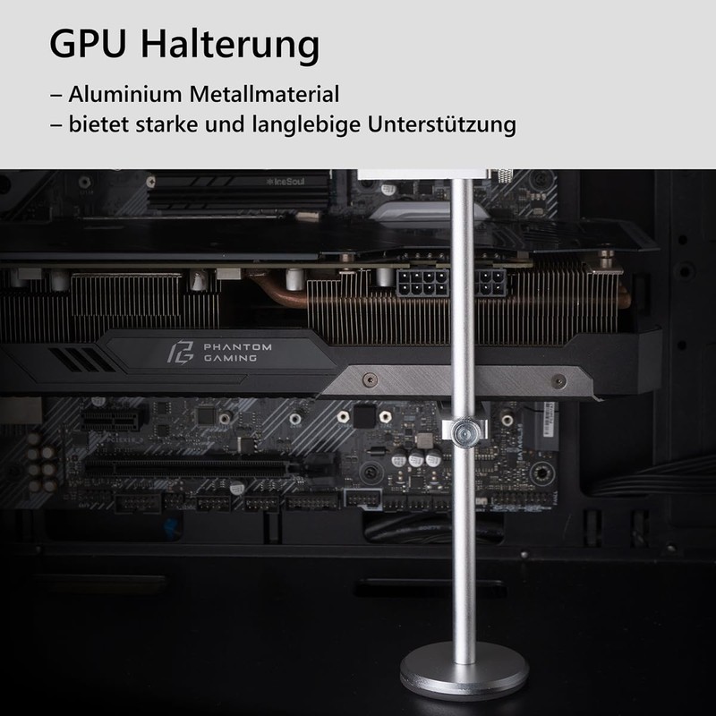 DolDer Aluminium GPU Holder, Graphics Card Holder, Graphics Card Support,